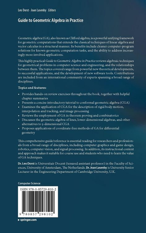Produktbild: Guide to Geometric Algebra in Practice