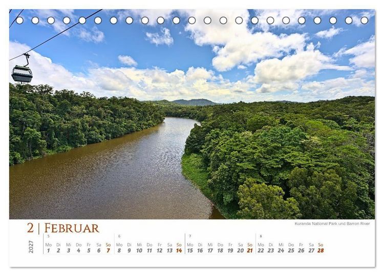 Produktbild: Australien - Cairns-Brisbane (Tischkalender 2027 DIN A5 quer), CALVENDO Monatskalender