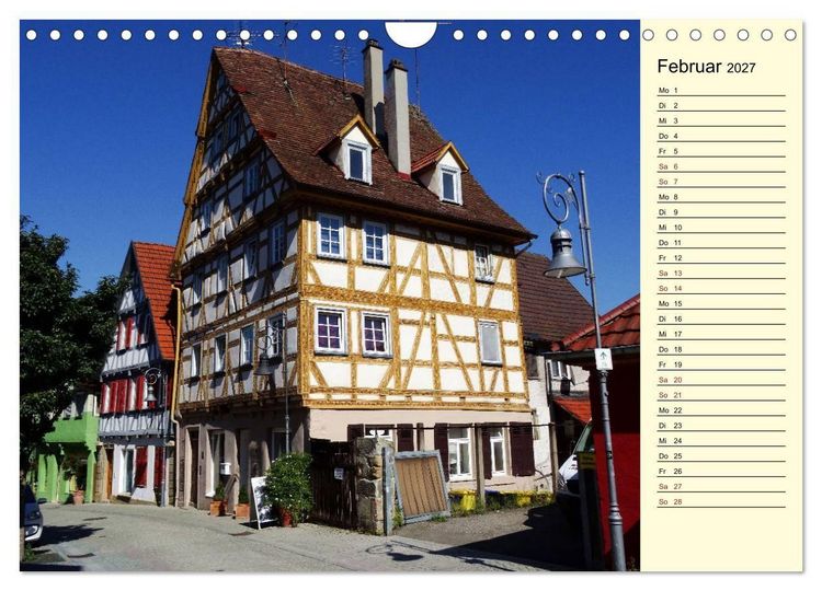 Produktbild: Unterwegs in Waiblingen (Wandkalender 2027 DIN A4 quer), CALVENDO Monatskalender