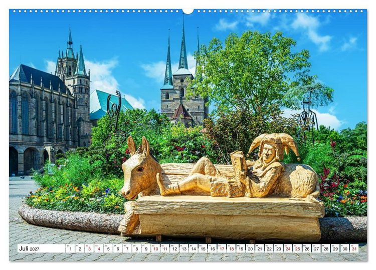 Produktbild: Erfurt - Stadt meines Herzens (Wandkalender 2027 DIN A2 quer), CALVENDO Monatskalender