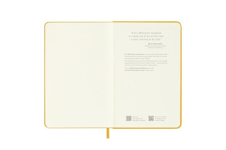 Produktbild: Moleskine Classic Notebook, Pocket, Ruled, Orange Yellow, Silk Hard Cover (3.5 x 5.5)