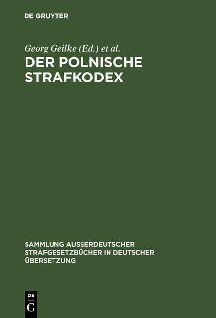 Produktbild: Der polnische Strafkodex