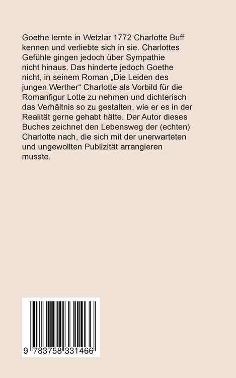 Produktbild: Goethes Werther und Lottes Leiden