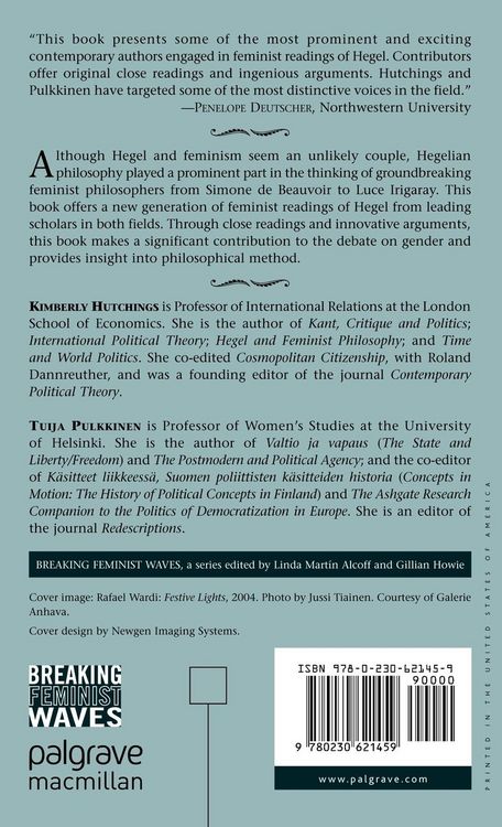 Produktbild: Hegel's Philosophy and Feminist Thought