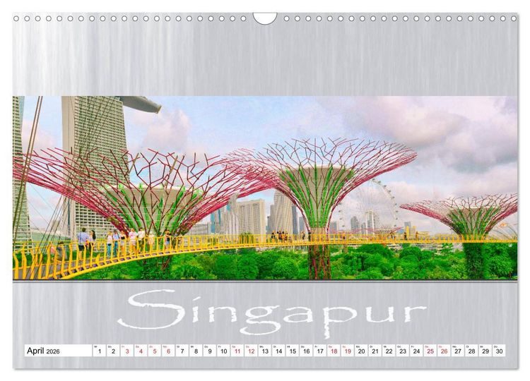 Produktbild: Singapur - Panoramablick (Wandkalender 2026 DIN A3 quer), CALVENDO Monatskalender