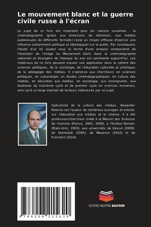 Produktbild: Le mouvement blanc et la guerre civile russe &agrave; l'&eacute;cran