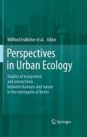 Produktbild: Perspectives in Urban Ecology