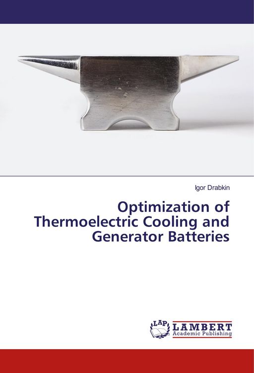Produktbild: Optimization of Thermoelectric Cooling and Generator Batteries