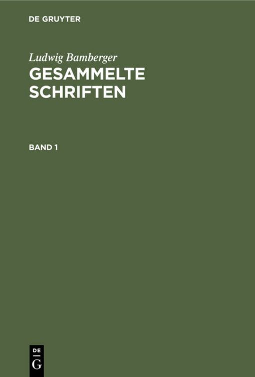 Produktbild: Gesammelte Schriften. Band 1