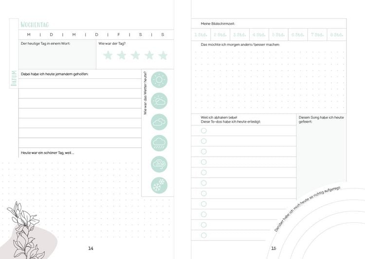 Produktbild: Happy me &ndash; Meine 10-Wochen-Tagebuch-Challenge mit Social-Media-Star Cali Kessy