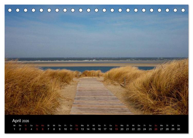Produktbild: An der Nordsee (Tischkalender 2026 DIN A5 quer), CALVENDO Monatskalender