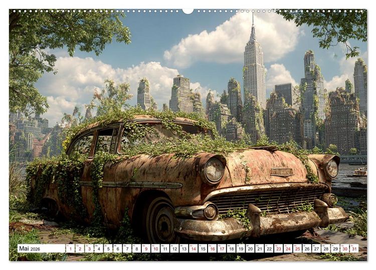 Produktbild: Rost trifft Nostalgie (hochwertiger Premium Wandkalender 2026 DIN A2 quer), Kunstdruck in Hochglanz