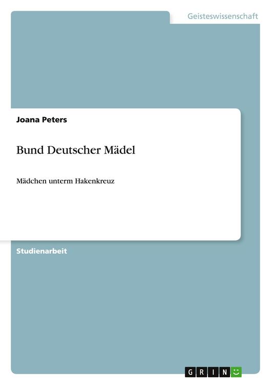 Produktbild: Bund Deutscher M&auml;del