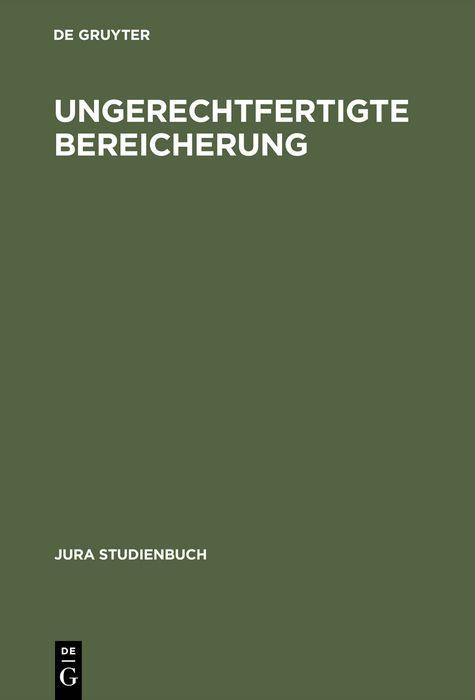 Produktbild: Ungerechtfertigte Bereicherung