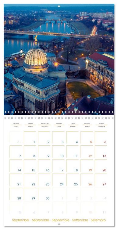 Produktbild: Romantic Dresden (Wall Calendar 2026 12 &times; 12 Inch) CALVENDO 12 Month Wall Calendar