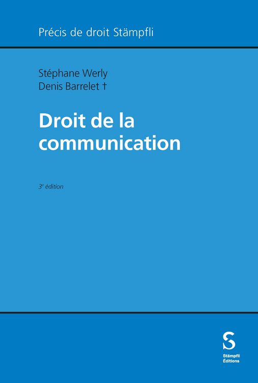 Produktbild: Droit de la communication