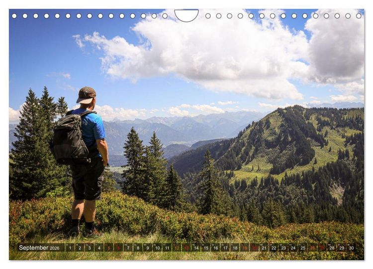 Produktbild: Naturparadies Allg&auml;u - Von Oberstdorf bis F&uuml;ssen (Wandkalender 2026 DIN A4 quer), CALVENDO Monatskalender