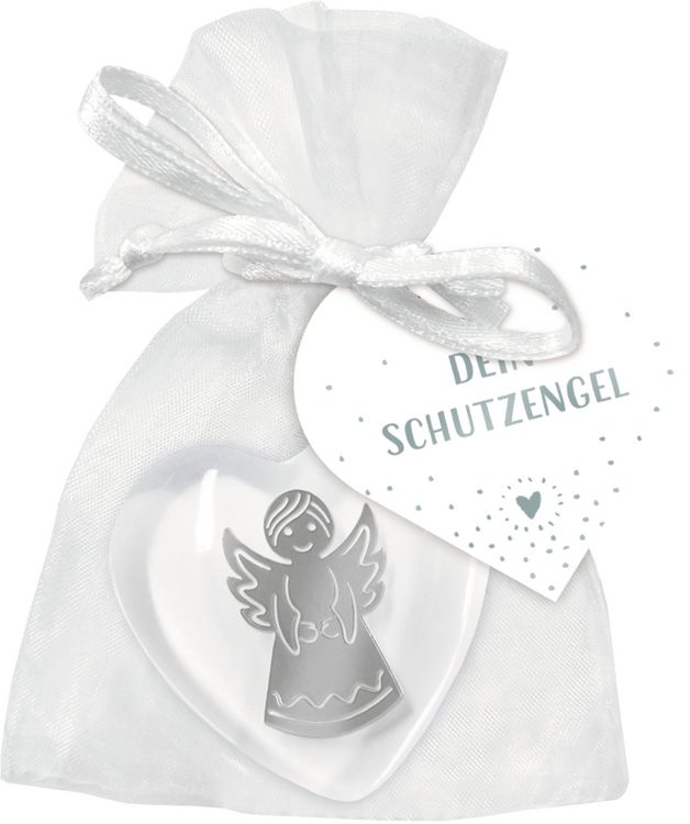 Produktbild: Handschmeichler Kunstharz &ndash; Herz mit Engel
