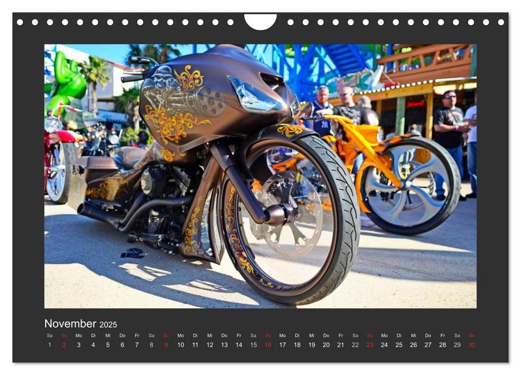 Produktbild: BEST OF HARLEY-DAVIDSON BAGGER-STYLE (Wandkalender 2025 DIN A4 quer), CALVENDO Monatskalender