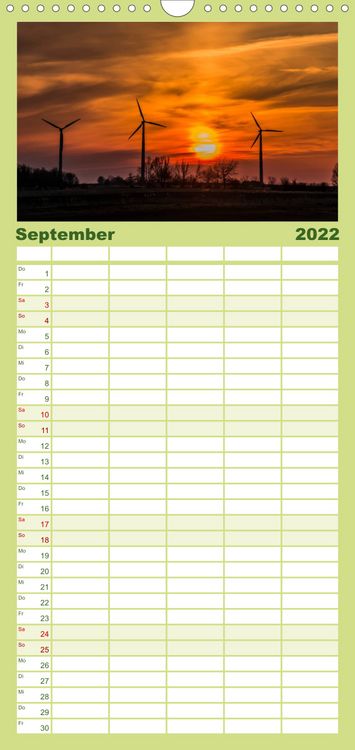 Produktbild: Nordsee Tr&auml;umereien - Familienplaner hoch (Wandkalender 2022 , 21 cm x 45 cm, hoch)