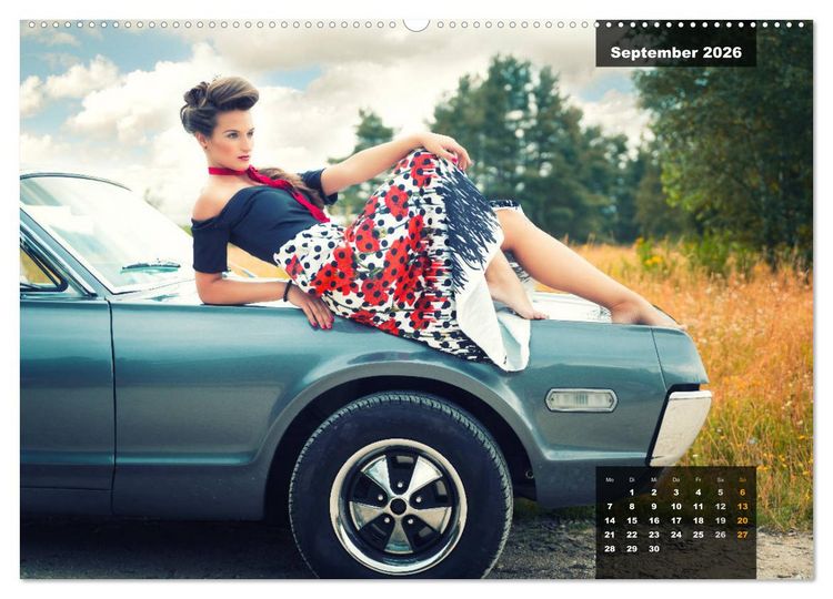 Produktbild: Rockabilly - Back to the 50s (hochwertiger Premium Wandkalender 2026 DIN A2 quer), Kunstdruck in Hochglanz