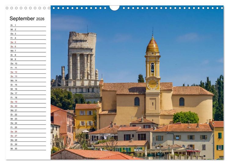 Produktbild: C&Ocirc;TE D&rsquo;AZUR Bezaubernde Orte (Wandkalender 2026 DIN A3 quer), CALVENDO Monatskalender