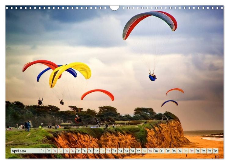 Produktbild: Freiheit und Abenteuer - Paragliding (Wandkalender 2026 DIN A3 quer), CALVENDO Monatskalender