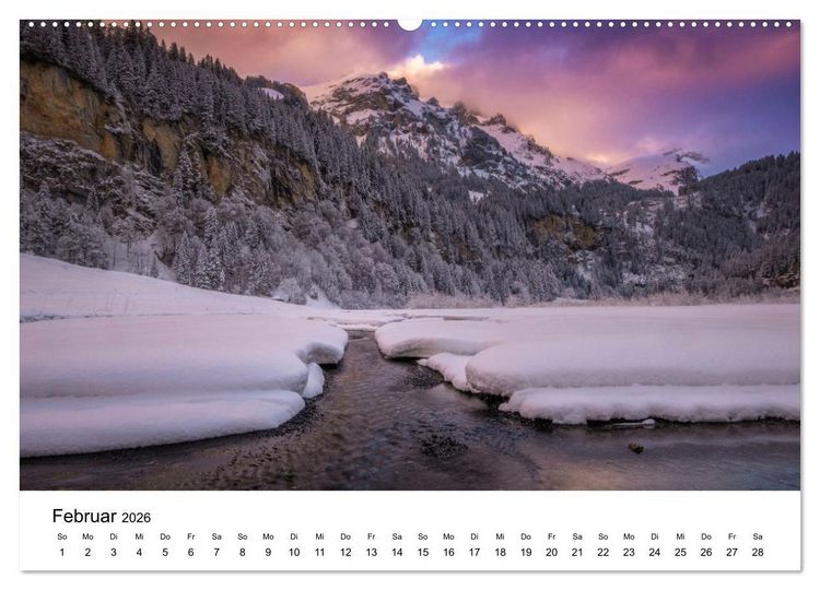 Produktbild: Wunderwelt Schweiz (Wandkalender 2026 DIN A2 quer), CALVENDO Monatskalender
