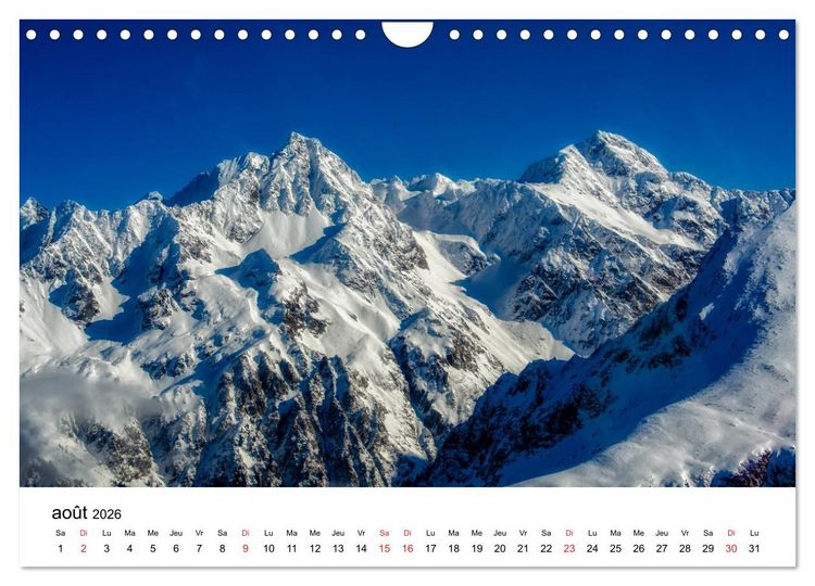 Produktbild: Le massif de Belledonne, vues sur les Alpes (Calendrier mural 2026 DIN A4 vertical), CALVENDO calendrier mensuel