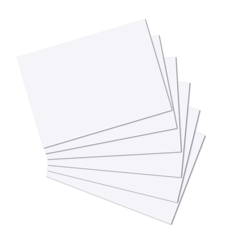 Produktbild: Herlitz Karteikarte A4 blanko wei&szlig; 100er Packung