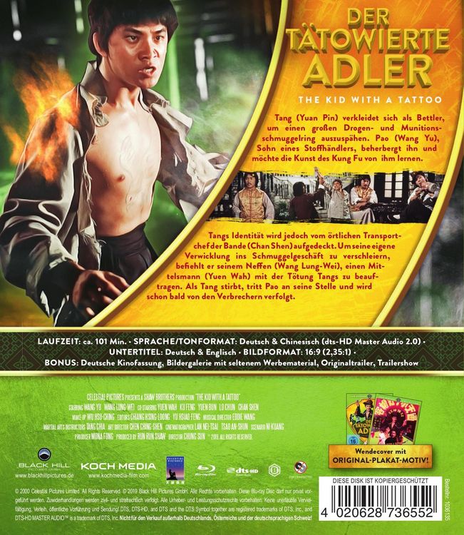 Produktbild: Der t&auml;towierte Adler (Shaw Brothers Collection)