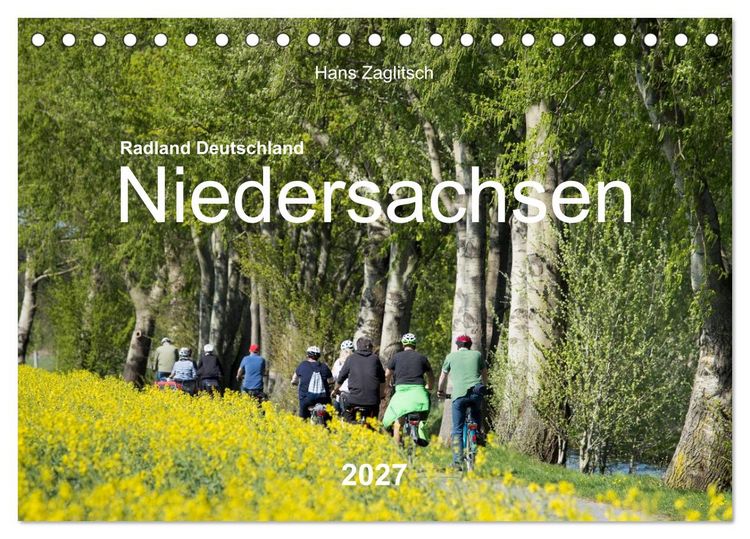Produktbild: Radland Deutschland - Niedersachsen (Tischkalender 2027 DIN A5 quer), CALVENDO Monatskalender