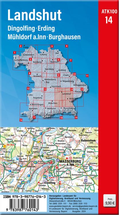 Produktbild: ATK100-14 Landshut (Amtliche Topographische Karte 1:100000)