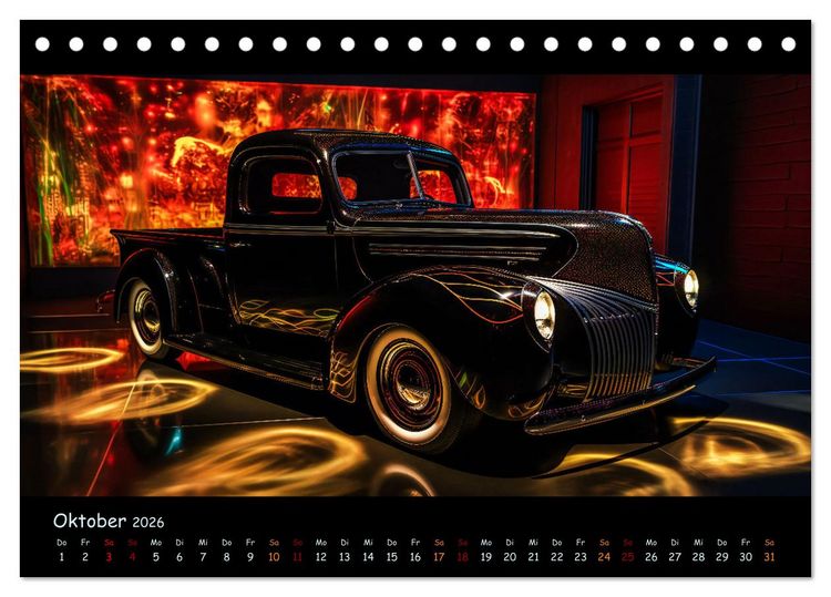 Produktbild: Surreale Oldtimer (Tischkalender 2026 DIN A5 quer), CALVENDO Monatskalender