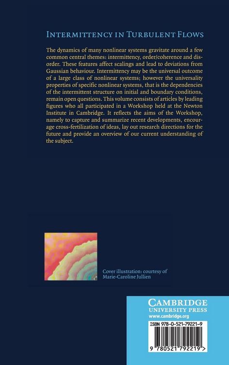 Produktbild: Intermittency in Turbulent Flows