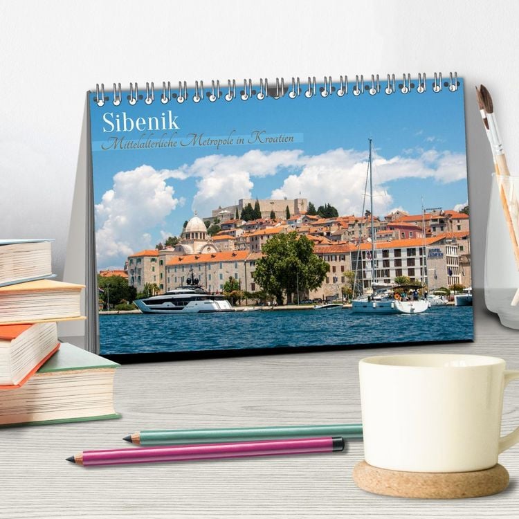 Produktbild: &Scaron;ibenik - Mittelalterliche Metropole in Kroatien (Tischkalender 2026 DIN A5 quer), CALVENDO Monatskalender