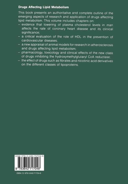 Produktbild: Drugs Affecting Lipid Metabolism