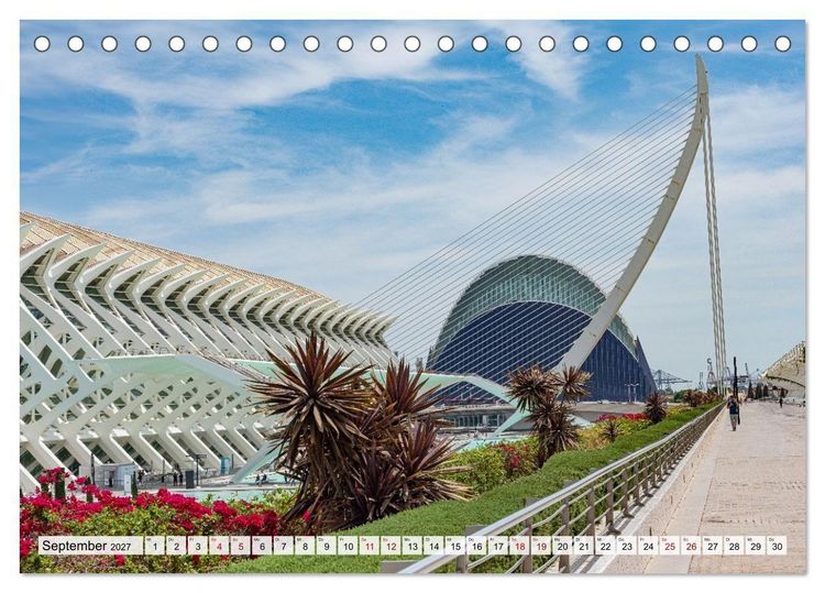 Produktbild: Valencia - Stadt der K&uuml;nste und der Wissenschaft (Tischkalender 2027 DIN A5 quer), CALVENDO Monatskalender