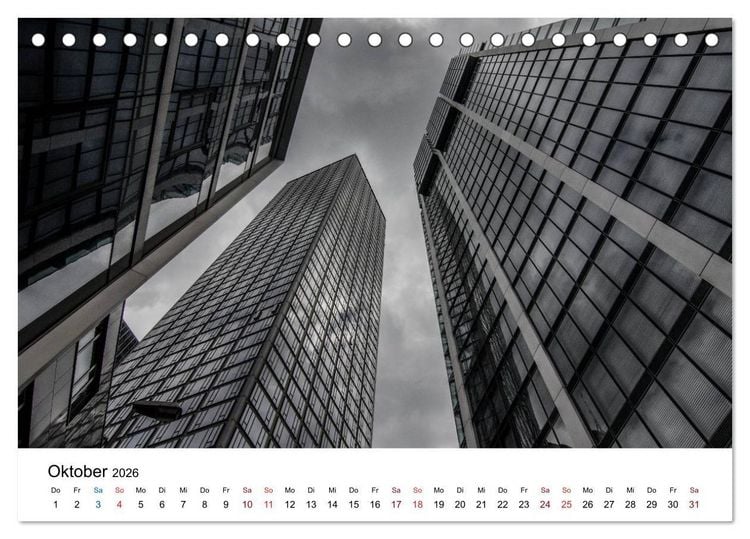 Produktbild: Frankfurt am Main bei Tag und Nacht (Tischkalender 2026 DIN A5 quer), CALVENDO Monatskalender