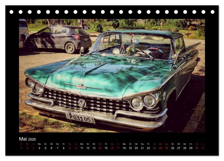 Produktbild: Retro Cars (Tischkalender 2026 DIN A5 quer), CALVENDO Monatskalender