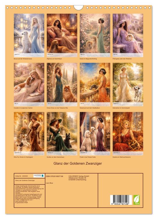 Produktbild: Glanz der Goldenen Zwanziger (Wandkalender 2027 DIN A3 hoch), CALVENDO Monatskalender