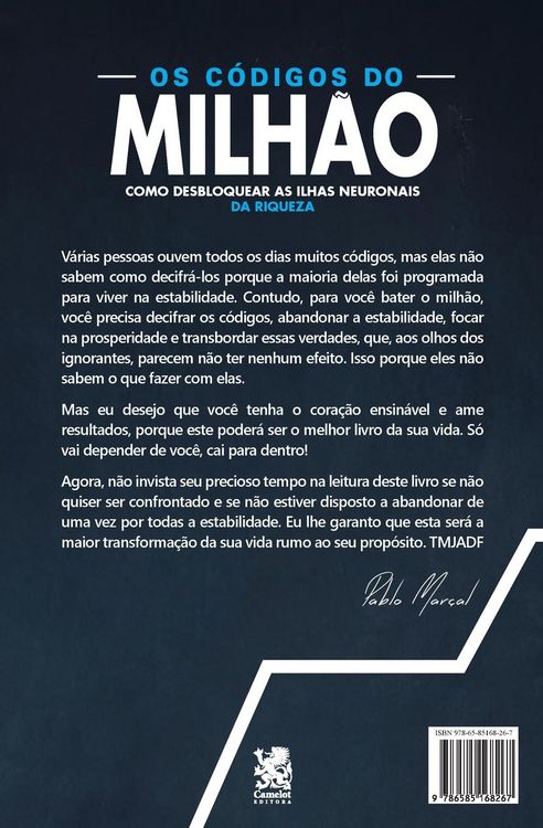 Produktbild: Os C&oacute;digos do Milh&atilde;o - Pablo Mar&ccedil;al