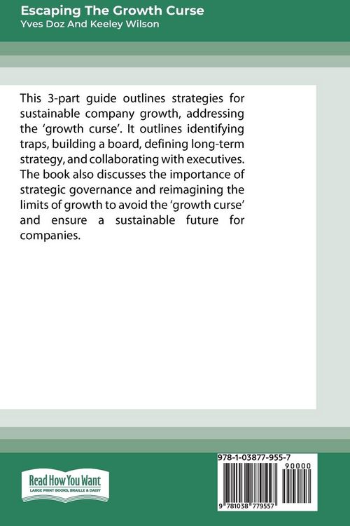 Produktbild: Escaping the Growth Curse
