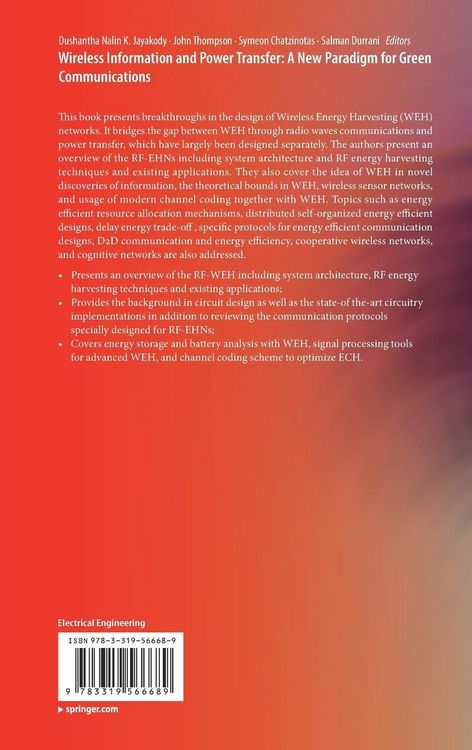Produktbild: Wireless Information and Power Transfer: A New Paradigm for Green Communications