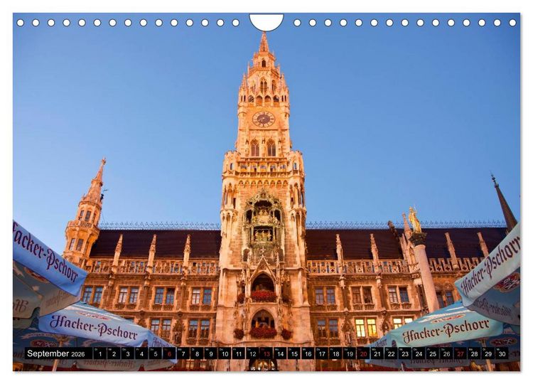 Produktbild: Landeshauptstadt M&uuml;nchen (Wandkalender 2026 DIN A4 quer), CALVENDO Monatskalender