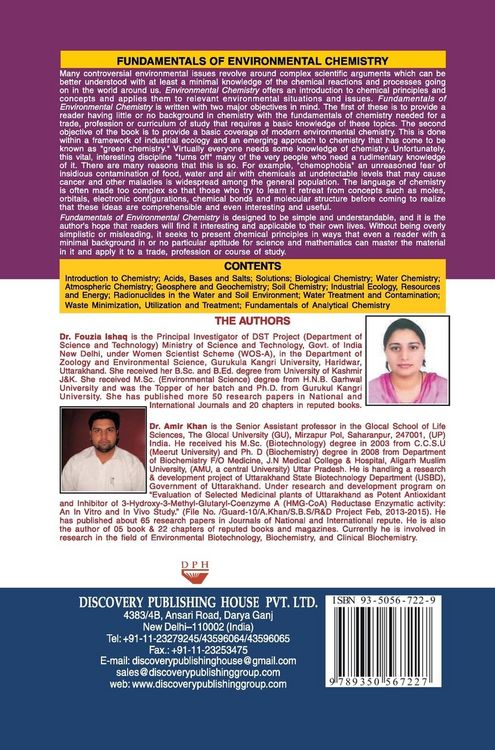 Produktbild: FUNDAMENTALS OF ENVIRONMENTAL CHEMISTRY