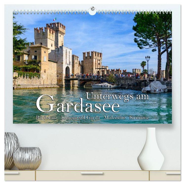 Produktbild: Unterwegs am Gardasee (hochwertiger Premium Wandkalender 2026 DIN A2 quer), Kunstdruck in Hochglanz