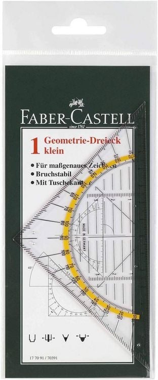 Produktbild: Faber-Castell Geodreieck klein 14cm