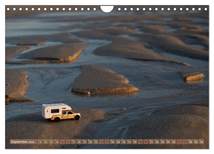 Produktbild: Miniature Caravaning: Gro&szlig;es Abenteuer mit kleinem Camper (Wandkalender 2026 DIN A4 quer), CALVENDO Monatskalender
