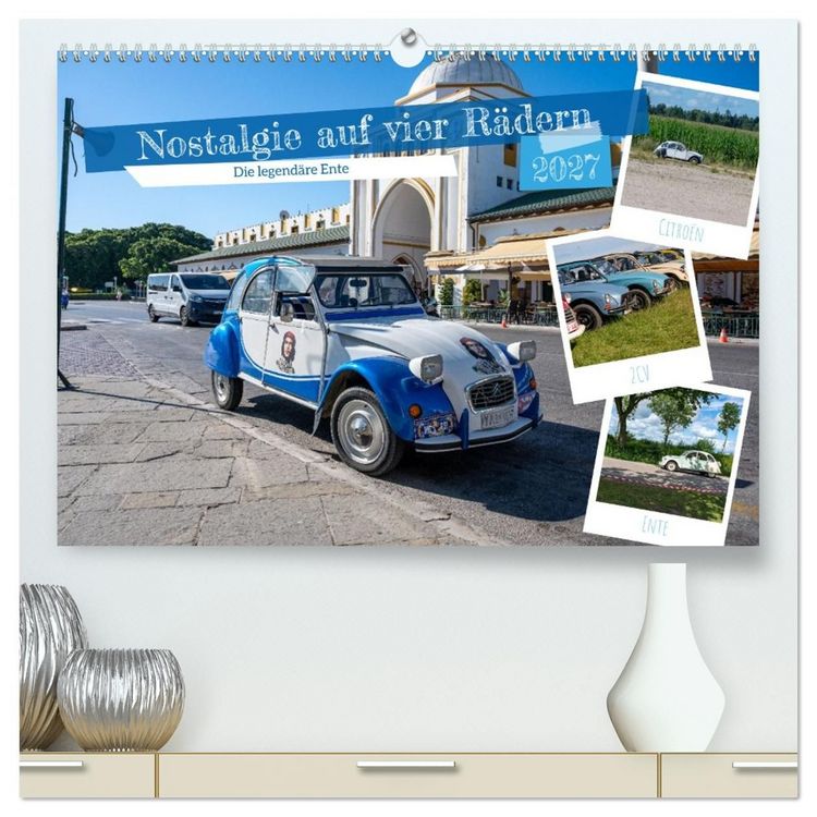 Produktbild: Nostalgie auf vier R&auml;dern (hochwertiger Premium Wandkalender 2027 DIN A2 quer), Kunstdruck in Hochglanz